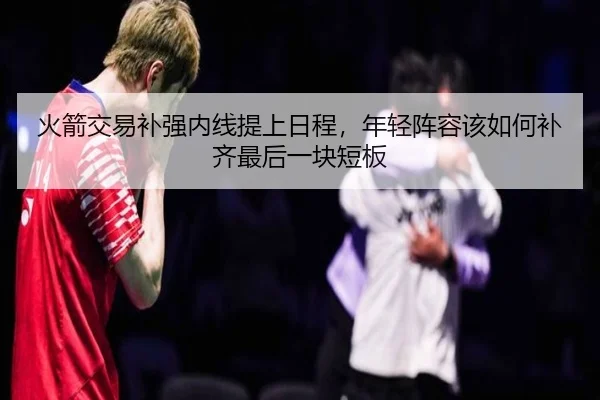 火箭交易补强内线提上日程，年轻阵容该如何补齐最后一块短板 - 333tiyu